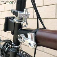 TWTOPSE Magnetic Bike Bicycle Hinge Clamp Plate Lever Set For Brompton Folding Bike 3SIXTY C Hook Lightweight Aluminum Alloy
