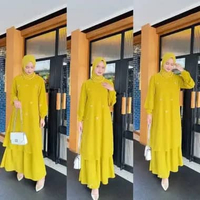 Dress wanita Salwa Dress Payet Swaroski Gamis Kondangan Pengajian Ceruty Wanita Dewasa Terbaru 2025 