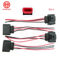 4Pcs Ignition Coil Connector Plug Pack Wiring Loom For Audi A3 A4 A5 A6 A8 Q5 VW Jetta Passat J0973724 1J0973724 1J0-973-724