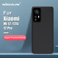 For Xiaomi 12 Case For Xiaomi 12Pro Case NILLKIN Frosted Shield Shockproof Hard PC Protection Cover For Xiaomi Mi12 / 12Pro