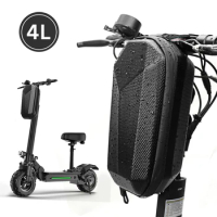 4L Scooter Handlebar Bag Waterproof Hard Shell Bicycle Rack Backpack EVA E-Bike Storage Bag for Xiaomi M365 /Pro Scooter/Bike