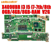 X409UBR motherboard For ASUS X409UA X509UA X509UB A409UB A409U F409U F509U X409UJ. 4417U,i3 i5 i7 7th/8th.0G/4G/8G-RAM V2G-GPU.