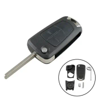Replacement Flip Remote Key Shell Case Fob 2 Button Cover For Opel Corsa D Zafira B Astra H Tigra Car Key Shell Fob Cover Kit