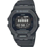 【CASIO 卡西歐】G-SHOCK 纖薄運動系藍芽計時手錶-沉著黑(GBD-200-1)