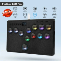 Flatbox LED Pro Hitbox Controller For P5 Arcade Game Joystick For PC/Nintendo Switch/PS4 Gamepad Keyboard Gaming Accessories