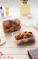 【D-EPA】手工餅乾透明盒 PP盒 透明盒 塑膠盒 手工餅乾盒 密封盒 餅乾盒 加蓋PP盒  餅乾糖果盒 水果便當 草莓寶盒 芒果寶盒 冰淇淋盒 包裝盒喜餅盒 西點月餅盒 千層蛋糕盒