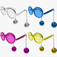 Cross-Border Bachelorette Party Mirror Ball Glasses Funny Glasses Retro Disco Ball Pendant Party Gla
