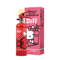【正德防火】KITTY家用強化液滅火器-俏皮紅(環保潔淨免回收│保固5年)