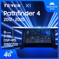 TEYES X1 For Nissan Pathfinder 4 R52 2012 - 2020 Car Radio Multimedia Video Player Navigation GPS Android 10 No 2din 2 din dvd