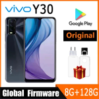 Vivo Y30/Y12S 4G Cell Phone 6.51" IPS 1600X720 8GB RAM 128GB ROM 5000mAh Fingerprint Snapdragon 460 Android 10DHL Fast Delivery
