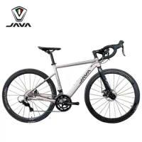 JAVA VELOCE Road Bike 18 Speed Aluminium Alloy Racing Bicycle Disc Brake Veloce-D City Cycle Hidden Line Sora R3000 DECAF Cycle