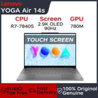 Lenovo Laptops YOGA Air14s 14.5 inch 2.9K OLED 90Hz Touch Screen AMD Ryzen7-7840s 16G/32G LPDDR5X 1TB/2TB SSD Notebook PC