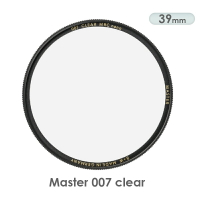 B+W Master 39mm 007 Clear MRC 純淨濾鏡超薄高硬度奈米 捷新公司貨 ◎相機專家◎