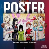 Poster Nagisa Shiota & Karma Akabane Hiasan Dinding Kamar Cowok Dekorasi Modern Mewah Art Gambar No.
