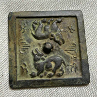 Bronze Crafts: Han Dynasty Green Rust Bronze Mirror 1637, Thick and Thick Wrapped with Paste