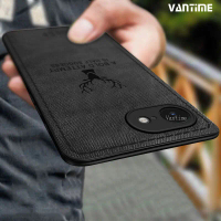 เคส iPhone 16e, Vantime, เคสลายเนื้อผ้า, ผิวด้าน, กันกระแทก, ฝาหลังกันลื่น, ฝาครอบกรอบ