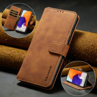 Drop Protection Business Leather Wallet Case for Samsung Galaxy A73 5G A 73 Shock Proof Mobile Phone Bag for Samsung A73 5G