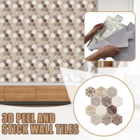 Wavy for Walls Bathroom Stickers Tiles for Wall 4ocs 3D Peel And Stick Wall Tiles 3D Crystal Tile Stickers DIY Self