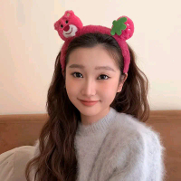 Bando / Bandana Lotso Strawberry Dewasa & Anak Premium