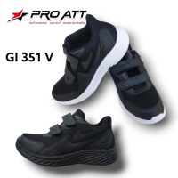 Pro ATT GI 351V Sepatu Sekolah Anak Sekolah Hitam Fashion