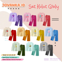 Jovanka Id Set Kulot Grily Anak Perempuan Baju Setelan Cewek Lengan Panjang Size 2 4 6 8 10 Tahun Ka