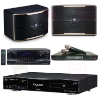 【音圓】S-2001 N2-550+DW-1+LM-750+JBL Pasion 8(伴唱機 大容量4TB硬碟+擴大機+無線麥克風+喇叭)