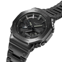 CASIO卡西歐 G-SHOCK 藍牙 太陽能電力 質感黑 全金屬 八角形錶殼 GM-B2100BD-1A_44.4mm