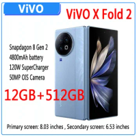 VIVO X Fold 2 5G Foldable Phone Snapdragon 8 Gen2 50MP OIS Camera Origin OS AMOLED 120Hz 4800mAh Battery 120W SuperCharger