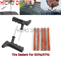 Tubeless Tyre Puncture Quick Repairing Kit For SUV ATV Motorcycle Accessories Tire Repair Tool Set W/Glue Rubber Stripes Tools