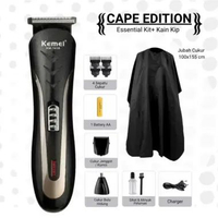 Alat Cukur Rambut Elektrik Kemei ORIGINAL Hair Trimmer Mesin Cukur Rambut Kumis Jenggot Portable Uta