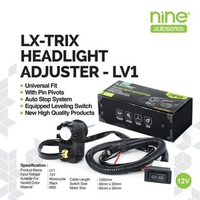 LX-TRIX LV1 MOTOR ELECTRIC HEADLAMP LEVELING SET UNTUK BILED FREE SAKLAR + PIVOT PAKET KOMPLIT - NIN