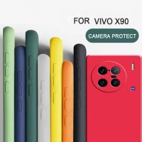 For Vivo X90 Shockproof Square Liquid Silicon TPU Phone Case Vivo X90 Pro/Vivo X90 Pro+/Vivo X80 Pro/Vivo X70/Vivo X60 Pro 5G