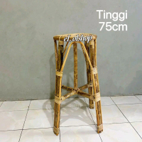 Dingklik Rotan Kursi Rotan Tinggi 75cm