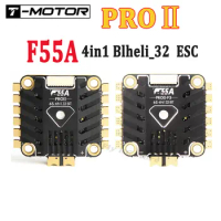 T-Motor F55A PROⅡ 3-6S 4in1 Blheli_32 Brushless ESC / F55A PROII F3 4IN1 ESC With 10V/2A BEC 30.5x30.5mm for FPV RC Racing Drone