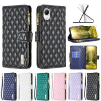 Leather Walelt Case For Samsung Galaxy S23 S22 Plus S21 Ultra S20 FE Shockproof zipper Flip Protective cover ForA12 A22 A32 A21S