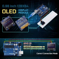 634A 0.96'' OLED Screen I2C IIC 12864 128X64 OLED Display Module 0.96 SSD1306 Driver