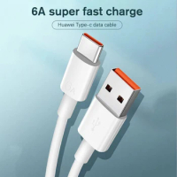 1/1.5/2m 6A 66W USB Super Fast Charging Data Cable For Android Huawei Xiaomi TYPE-C Flash Mobile Phone 66W Charging Cable