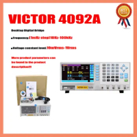 VICTOR 4092A 4092B 4092C 4092D 4092E Desktop Digital Bridge 10Hz ~1MHz wide Test Frequency 26 bits Desktop Digital LCR Meter
