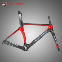 TWITTER T10Pro Carbon Fiber Road Frame With Front Fork Pneumatic Windbreak Race Road Bicycle Frames Bike Accessories