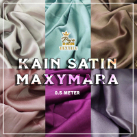 Kain SATIN MAXYMARA Super Silk 100% Original per 0.5 meter UNTUK DRESS