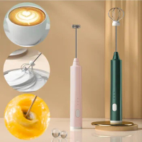 Handheld Electric Milk Frother Egg Beater Electric Whisk Coffee Drink Mixer Cream Stirring Foamer Household Kitchen Cooking Tool