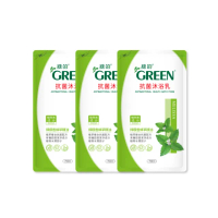 【Green綠的】香蜂草精油抗菌沐浴乳補充包700mlX3(3入組)