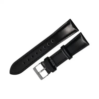 Tali / Strap Jam Tangan Martini C190001-20X16 20mm Black Leather - Silver Buckle