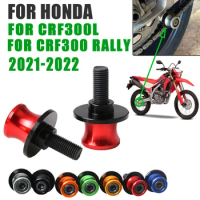 For Honda CRF300L CRF300 Rally CRF 300 L CRF 300L 2021 2022 Motorcycle Accessories Screw Slider Swingarm Spools Rear Stand Hold