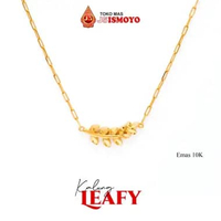 Kalung Emas Mas Asli Model Rantai Leafy J5 Ismoyo