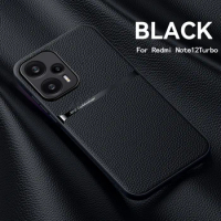 Luxury Magnetic Leather Solid Color Phone Case For Mi Poco X5 Pro X5 Shockproof Back Cover For Poco F3 F5 Pro