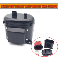 Air Intake Filter Silencer 25mm with Seal Clamp Upgraded Filter Silencer for Webasto Dometic Eberspacher Parking Heater