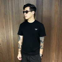 美國百分百【全新真品】Philipp Plein 短袖 棉質 T恤 歐洲精品 PP 上衣 LOGO 短T 黑色 CU41
