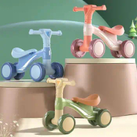 4 Wheels Children's Balance Bike Infant Push Scooter Bicycle Walker For Kids Outdoor Ride On Toys Cars Wear Resistant Gifts
