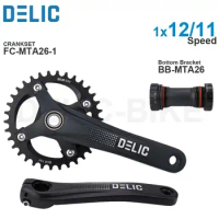 DELIC 11/12 Speed Crankset FC-MTA26 32T / 34T 170 175mm and Bottom Bracket Threaded 68/73mm Compatible with SHIMANO DEORE Giant